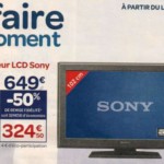 Une tv sony 102 cm a 324 euros 50 