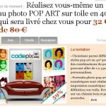 Votre photo en tableau pop-art pour 32 euros au lieu de 80