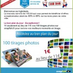 100 tirages photos pour 1 euro