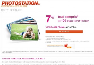 100 photos livrées à domicile pour 7 euros