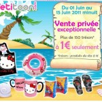 vente privee vetitoon du 1er au 15 juin .. des articles à 1 euro