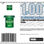 Yaourt Activia :  coupon de 1 euro de réduction immédiate en caisse