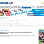 Le progres : un an d'abonnement pour les 18 - 24 ans