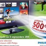 200 400 ou 500 euros de remboursés sur Tv Philips Haut de Gamme