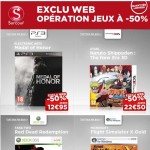 opération jeux videos à 50 pourcent chez surcouf