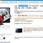 Une tv lcd 3d 32 pouces LG à moins de 400 euros