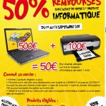50 pourcent sur le deuxieme article informatique chez cdiscount