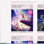 Billets disneyland Paris entre 27 et 33 euros 
