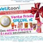 vente prive vetitoon à partir du 19 septembre .. articles licences à 1 euros