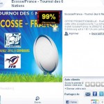 1 euro la place du tournoi des 6 nations Ecosse France