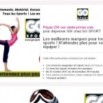 25 euros le bon d'une valeur de 50 valable dans les magasins go sport