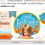 Entrées adultes  pour le salon KidExpo à moitié prix