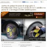 Chaussettes neige pour voiture à 32.80 euros port inclu