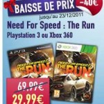 Jeux xbox360 et ps3 Need for speed the run à moins de 30 euros port inclu