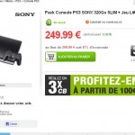 Moins de 255 euros le pack PS3 320 Go avec un jeu 