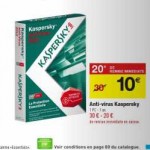 Antivirus Kasperky 2012 1 poste pour 10 euros du 17 au 24 janvier 2012