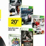 20 pourcent sur la carte de fidélité sur jeux et accessoires xbox360 et ps3 le 4 janvier chez carrefour