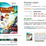 Jeu wii Rayman Origins à 26.99 euros