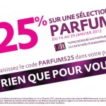 25 pourcents de remise sur de nombreux parfums chez marionnaud
