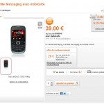mobile tactile messenging à clavier qui revient à 19 euros en formule sans engagement