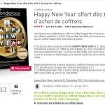 Wonderbox : un coffret d'une valeur de 49.9 offert pour un achat de plus de 100 euros ..