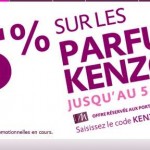 25 pourcent de remise sur parfum kenzo et livraison gratuite jusqu'au 5 fevrier
