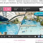 Billets Aquaboulevard à moitié prix