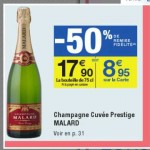 Champagne à moins de 9 euros du 7 au 14 fevrier chez carrefour