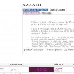 moins de 18 euros port inclu l'eau de toilette Decibel d'Azzaro en 25ml