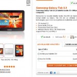 Galaxy tab 8.9 16go wifi 3G à 489 euros avec un forfait internet inclu 1go par mois durant 1 an