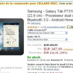 Galaxy tab 8.9 16Go wifi qui revient à moins de 250 euros