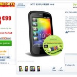Smartphone HTC Explorer à moins de 100 euros avec une montre Ice Watch en prime ?