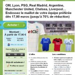 Maillots de foot ( OL , OM , PSG, ASSE , Real , Chelsea , Manchester  ...) à partir de  23.40 euros port inclu