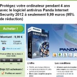 Moins de 10 euros l'antivirus panda 2012  avec mise à jour durant 4 ans