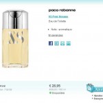 eau de toilette XS de Paco Rabanne à 24,25 euros en 30ml (hors frais de port)