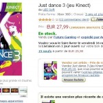 Jeu Just Dance 3 pour xbox360 à moins de 28 euros port inclu