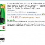 Pack XBOX360 250go avec 4 jeux et 2 manettes pour 280 euros