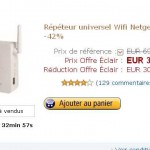 Repeteur wifi netgear WN3000RP-100FRS à moins de 40 euros port inclu ... terminee