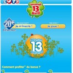 20 euros offerts pour toute nouvelle inscription avant le 17 avril ! Bonus exceptionnel valable sur tous les jeux sur Fdj.fr