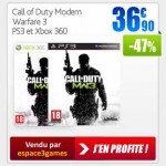 Call of duty MW3 pour ps3 et xbox360 à moins de 40 euros .. terminé
