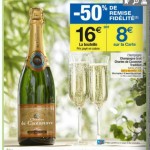 Champagne qui revient à 8 euros chez carrefour du 11 au 23 avril