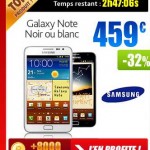 Galaxy note à 475 euros avec 80 euros de superpoint sur priceminister jusqu'à 12 heures le 11 avril