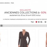 50 pourcent de remise sur les anciennes collections de vetements Morgan jusqu'au 24 avril