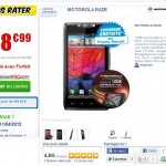 Motorola Razr qui revient à moins de 350 euros 