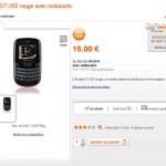 Mobile a clavier Alcatel OT 355 à 15 euros en formule mobicarte sans engagement