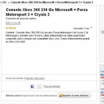 Xbox360 250go + Forza3 + Crysis 2 à 199 euros port inclu