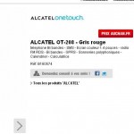 mobile alcatel ot208 à 16.9 euros en retrait magasin auchan avec en prime un bon de reduction de 5/50