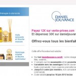 12 euros le bon d'achat de 30 valable sur le site Daniel Jouvance