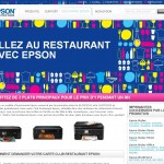 Une imprimante Epson achetée = 1 carte donnant droit à un plat sur 2 offerts dans des restaurants durant 1 an