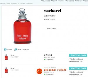 Amor-amor-cacharel cacharel amor amor vapo 30ml